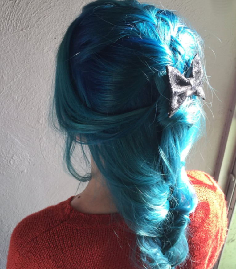 Stylish layered haircut with color